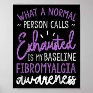 Är min ursprungliga filbromyalgia Awareness Ribbon Poster