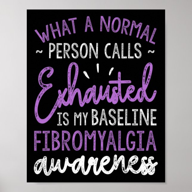 Är min ursprungliga filbromyalgia Awareness Ribbon Poster (Framsidan)