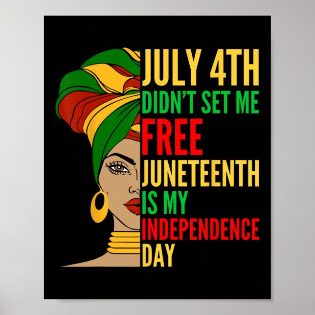 Är Mina civila Höger i Independence day Black Hist Poster (Framsidan)