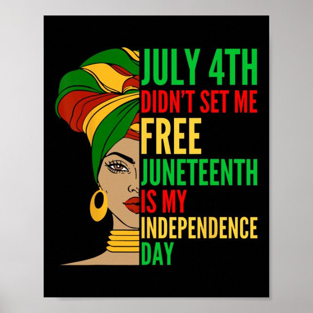 Är Mina civila Höger i Independence day Black Hist Poster (Framsidan)