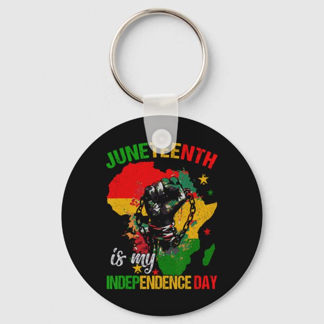Är mina Independence day-fria kvinnor i Ish Black  Nyckelring (Framsida)