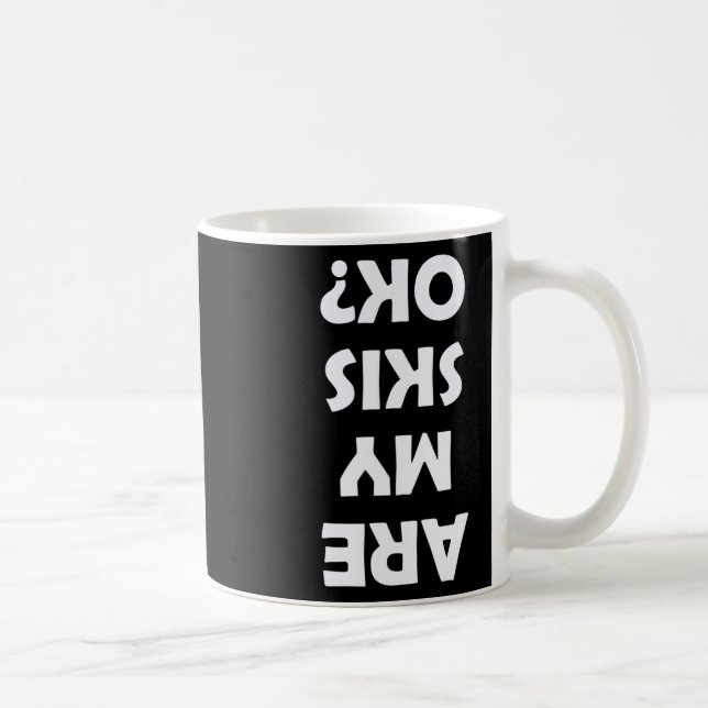 Är mina skidor okej kaffemugg (Höger)