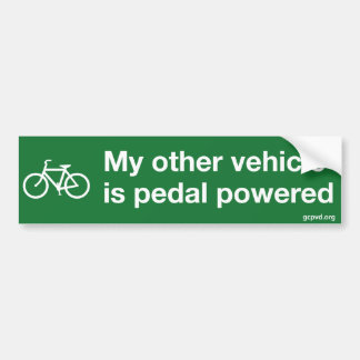 "Är mitt annat fordon pedalen drev" bildekalet Bildekal