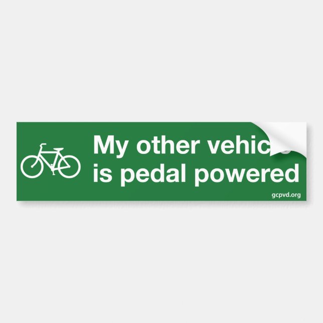 "Är mitt annat fordon pedalen drev" bildekalet Bildekal (Framsidan)