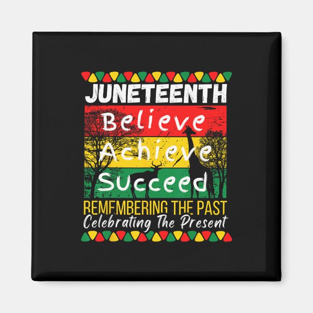 Är mitt Independence day Black Pride Melanin 2 Magnet (Framsidan)
