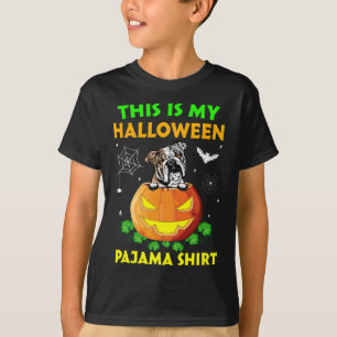 Är My Halloween Costume Pajama English Bulldog Lov T Shirt