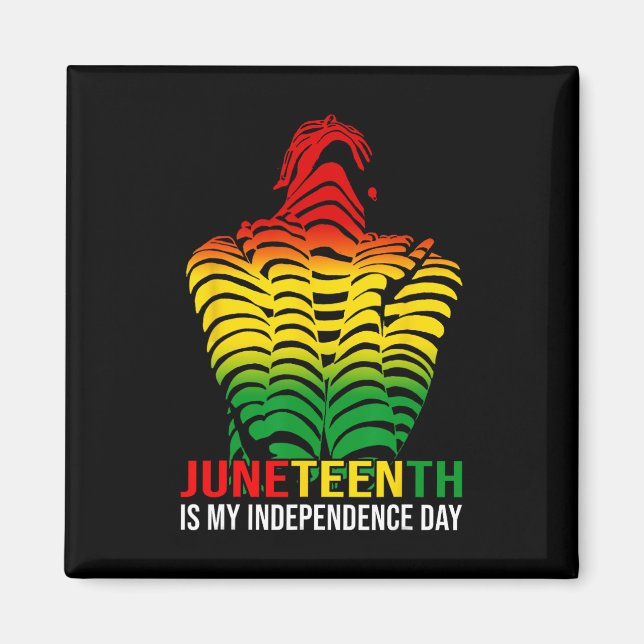 Är My Independence day Afro American African 1865? Magnet (Framsidan)