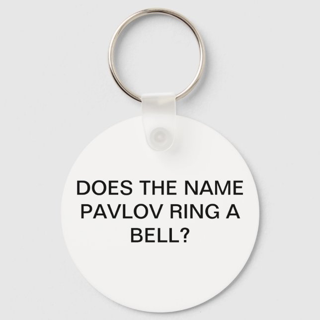 ÄR NAMN PAVLOV RING A BELL NYCKELRING (Framsida)
