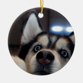 Är nån där ute? julgransprydnad keramik