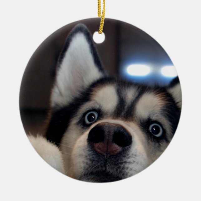 Är nån där ute? julgransprydnad keramik (Framsidan)