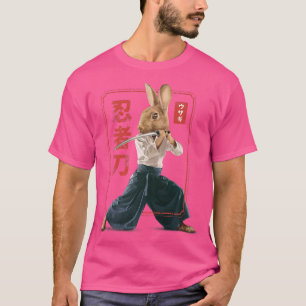 År på kanin 2023 Zodiac Sign Samurai Rabbit T Shirt