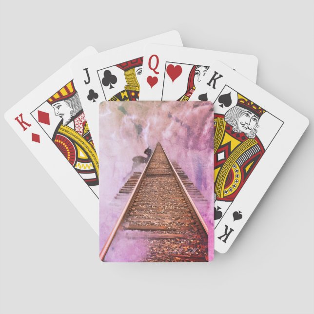 Är på väg utan att färdas klassiskt spelkort (Baksidan)