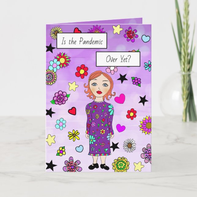 Är pandemin över än? Jag missar dig Kort (Framsida)