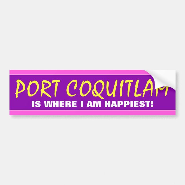 "ÄR PORT COQUITLAM VAR DEN MEST LYCKLIGA BILDEKAL (Framsidan)