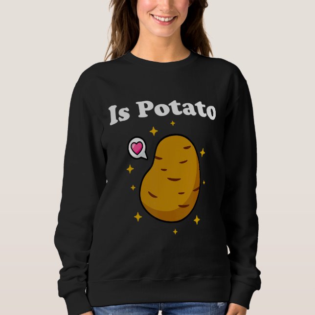 Är potatis enligt vad som framgår på den sena natt t shirt (Framsida)