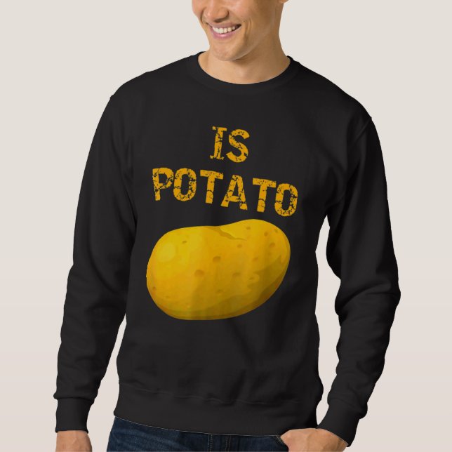 Är potatis enligt vad som framgår på TV-sändningar Lång Ärmad Tröja (Framsida)