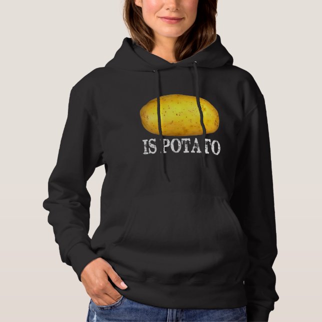 Är potatis i tv enligt vad som ses på sent natt t shirt (Framsida)