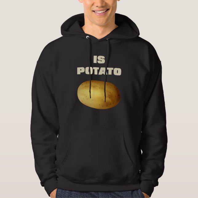 Är potatis i tv enligt vad som visas på sen nattbä hoodie (Framsida)