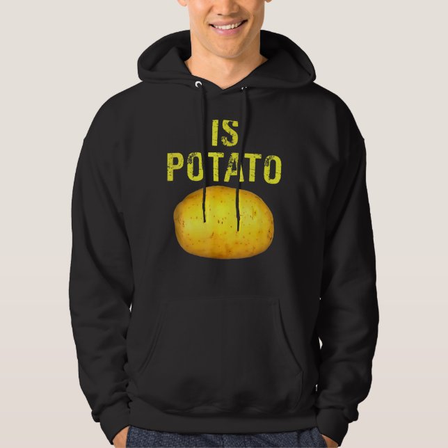 Är potatis i tv enligt vad som visas på sena kväll hoodie (Framsida)