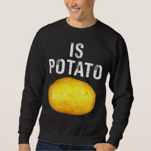 Är potatis i tv enligt vad som visas på sena kväll lång ärmad tröja