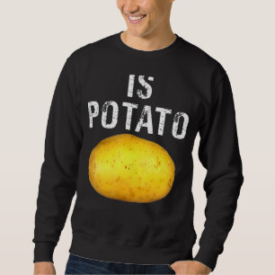Är potatis i tv enligt vad som visas på sena kväll lång ärmad tröja