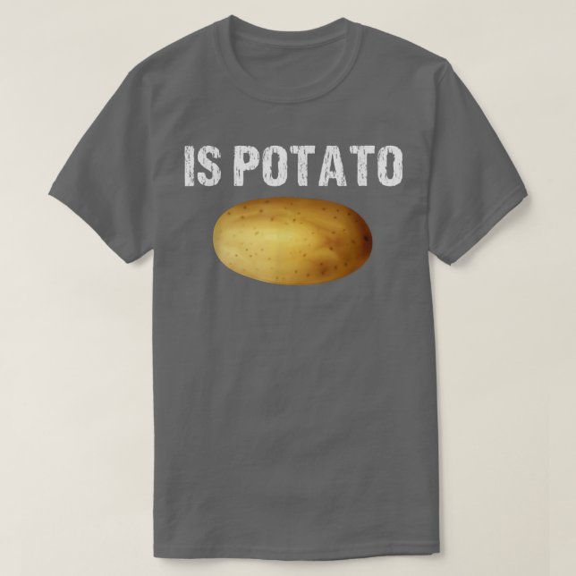 Är potatis i tv enligt vad som visas på Sent Natti T Shirt (Design framsida)