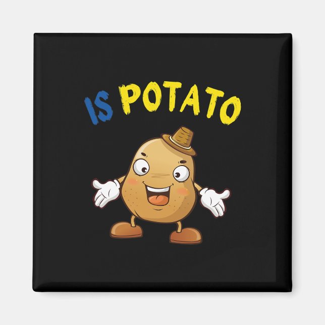 Är Potatis Roligt Ukraina Skämt Stöd Ukraina Är Po Magnet (Framsidan)