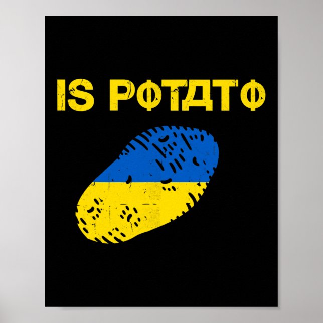 Är Potatis Roligt Ukraina Skämt Stöd Ukraina Är Po Poster (Framsidan)