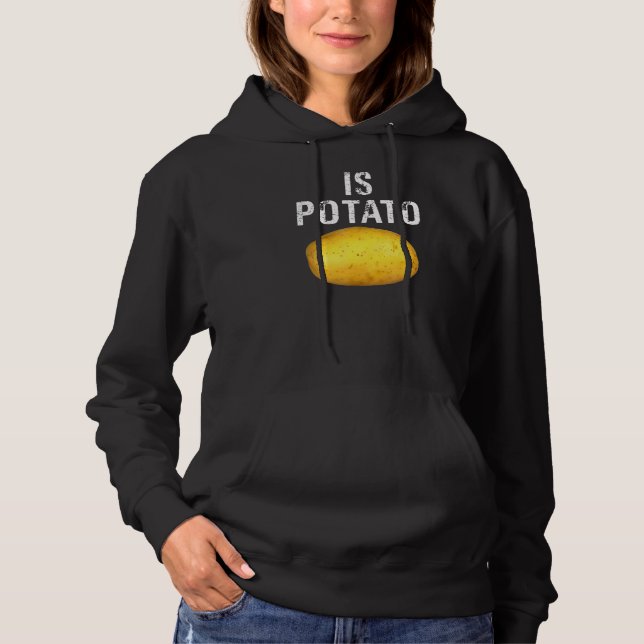 Är potatis så som det ses på potatis sent på kväll t shirt (Framsida)
