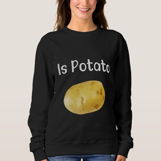 Är potatis som det ser på sent på kvällen tv t shirt (Framsida)