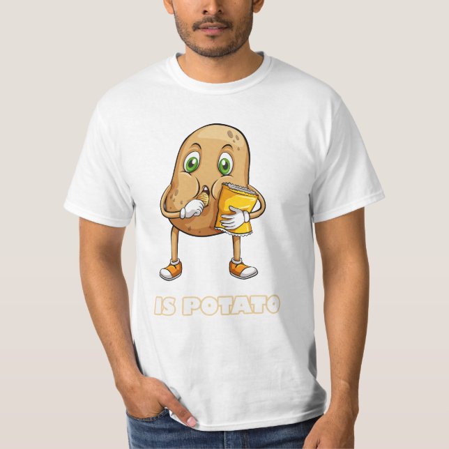 är potatis t shirt (Framsida)