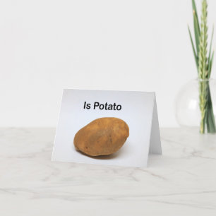 Är potatis tack kort