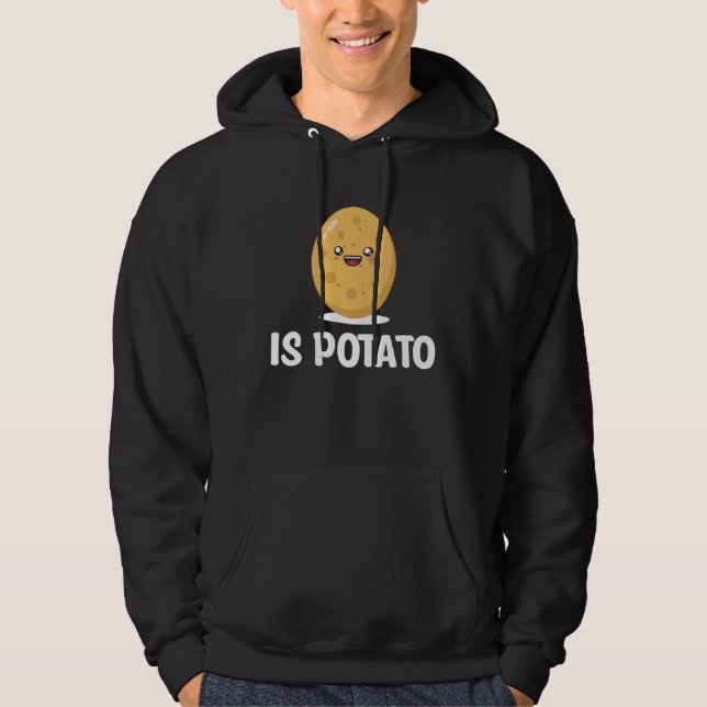 Är Potatischips Vegetariska Spud Life Pommes Hoodie (Framsida)