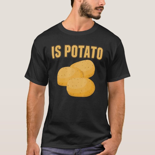 Är potatisfunny potatis och grönsaker t shirt (Framsida)