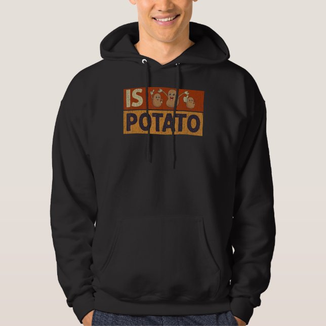 Är potatiskpotatis hoodie (Framsida)