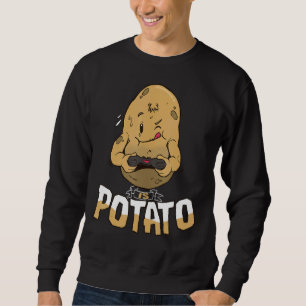 Är Potato Potato Gamer enligt vad som visas på den Lång Ärmad Tröja