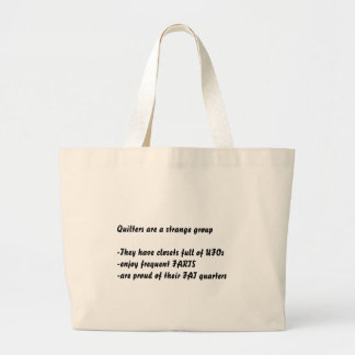 "Är Quilters konstig" tote bags Jumbo Tygkasse