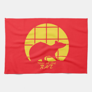 År Råtta Kökshandduk