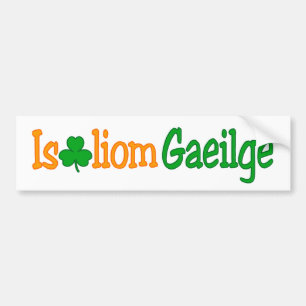 Är riklig breáliomgaeilge (jag älskar irländar bildekal