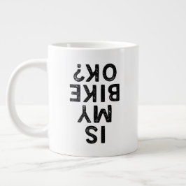 Är Roligten Cycling Mountain Biker Add Namn? Jumbo Mugg