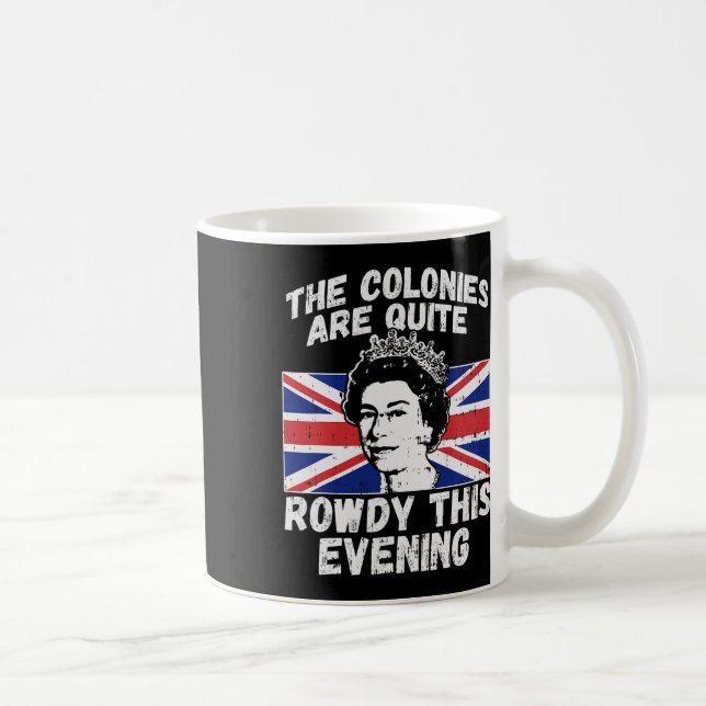 Är Rowdy Funny Independence day 4:e juli drottning Kaffemugg (Höger)
