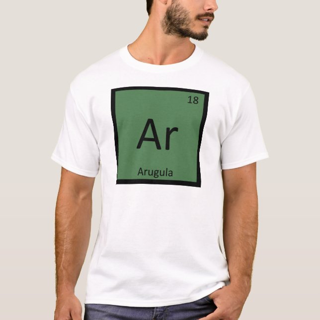Ar - Rucola Växtkemi Periodiska Systemet Tee Shirt (Framsida)