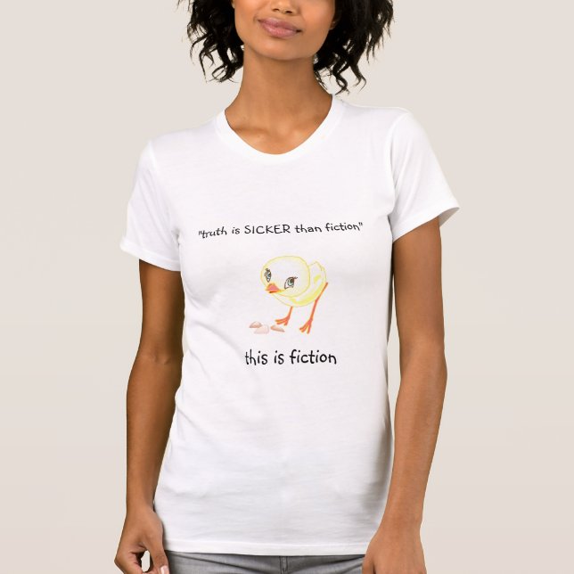 "är sanning MER SJUK än fiktion - chick2 T-shirt (Framsida)