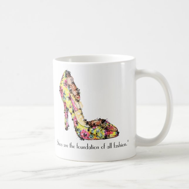 "Är Shoes moden för fundamentet allra. ", Kaffemugg (Höger)
