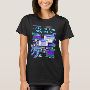 Är Skjorta 2016 Vaporwave Pixel Dator Estetik T Shirt