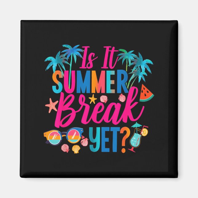 Är Sommarlov Lärare Slutet Av Året Lärare Ledig Magnet (Framsidan)