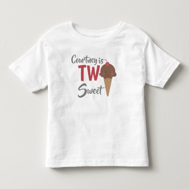 Är söt beställnings- skjorta två t shirt (Framsida)