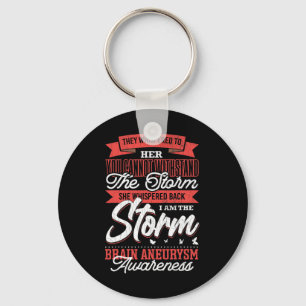 Är Storm Brain Aneurysm Awareness Support Grap Nyckelring