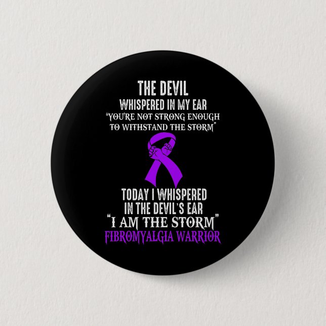 Är Storm Fibromyalgia Awareness Warrior? Knapp (Framsida)