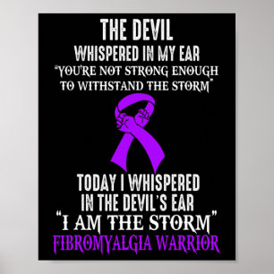 Är Storm Fibromyalgia Awareness Warrior? Poster